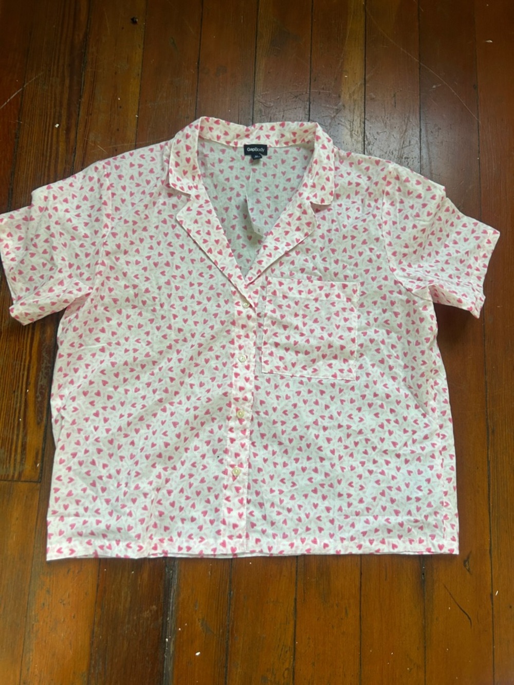 GAP Print Poplin Pink Two-Piece Pajama Set - Picture 6 of 12